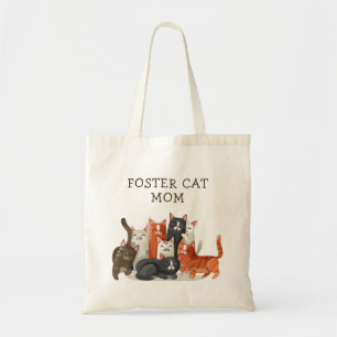 Tote Bag Mère de chat d'accueil Chats mignons Personnalisés