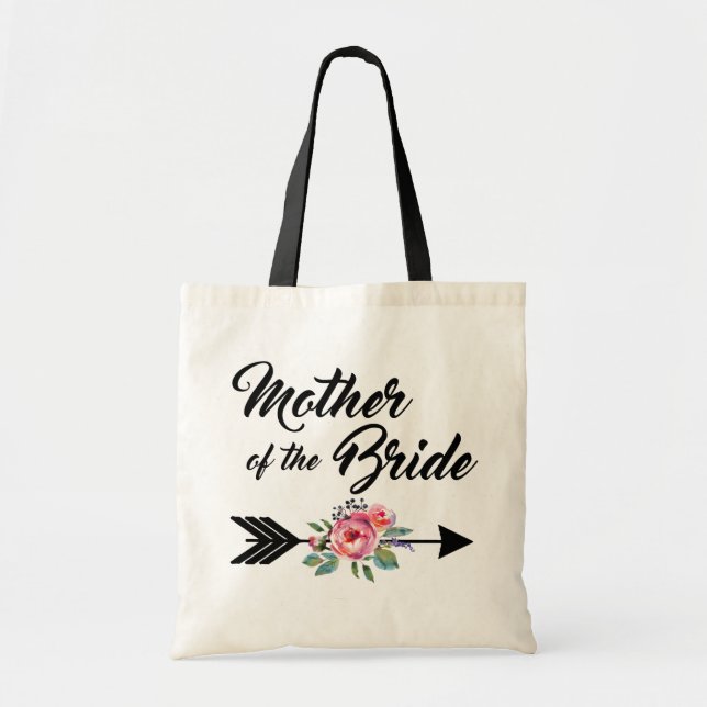 Tote Bag Mère de la flèche de jeune mariée (Devant)