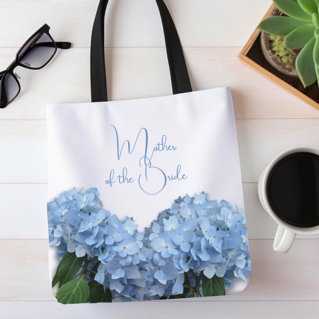 Tote Bag Mère de la mariée Blue Heaven Hydrangea (Créateur téléchargé)