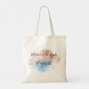 Tote Bag Mère de la mariée Cadeau rose bleu gris élégant