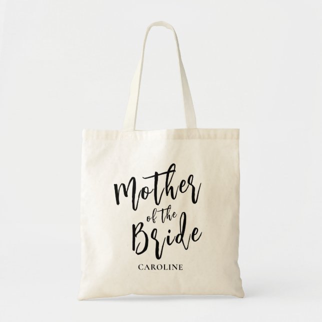 Tote Bag mère de la mariée Elegant Calligraphy (Devant)