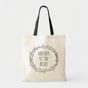 Tote Bag Mère de la mariée. Élégant mariage botanique moder