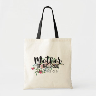 Tote Bag Mère de la mariée Rose florale Mariage
