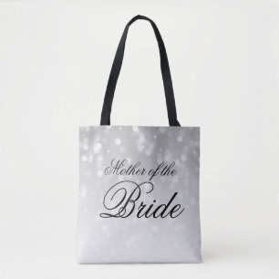 Tote Bag Mère De La Mariée Silver Bokeh Éclairage Étincelle