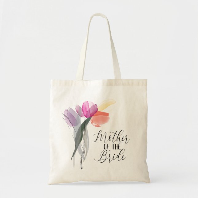 Tote Bag Mère de la mariée Simple Tulips Mariage de printem (Devant)
