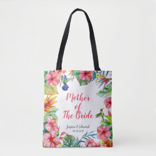 Tote Bag Mère de la mariée Tropical Hawaiian Mariage