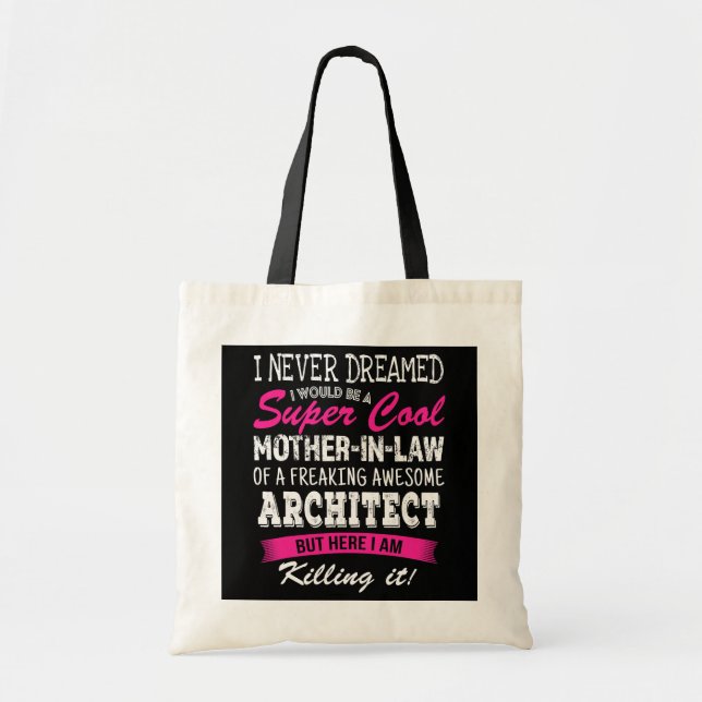 Tote Bag Mère drôle en droit de l'architecte que je n'ai ja (Devant)