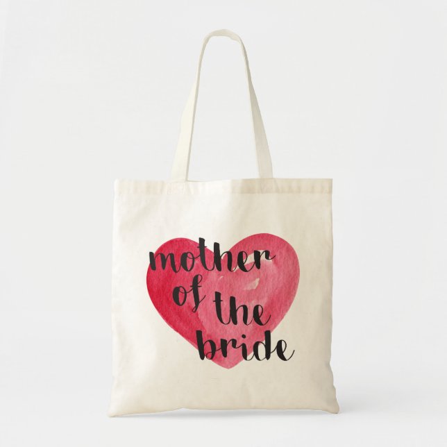 Tote Bag Mère du coeur Fourre-tout de jeune mariée (Devant)