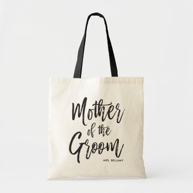 Tote Bag Mère du mariage fait sur commande de style de (Devant)