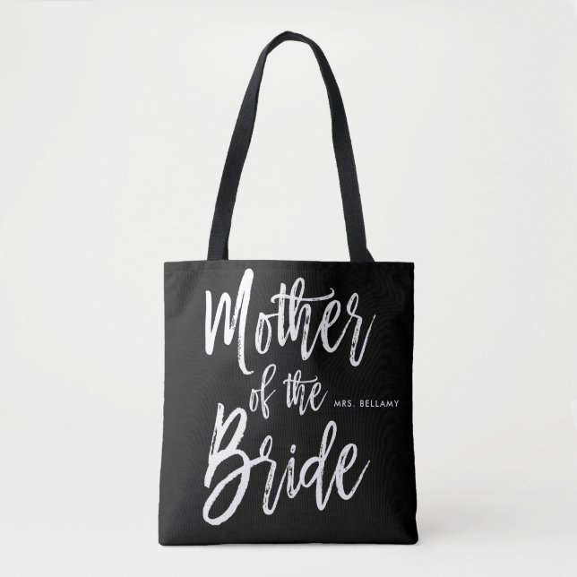 Tote Bag Mère du mariage fait sur commande de style de (Devant)