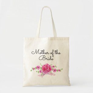 Tote Bag Mère du mariage floral de jeune mariée