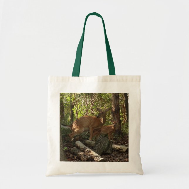Tote Bag Mère et bébé cerf au Parc national de Shenandoah (Devant)
