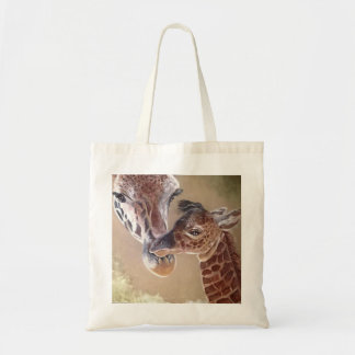 Tote Bag Mère et bébé Giraffe