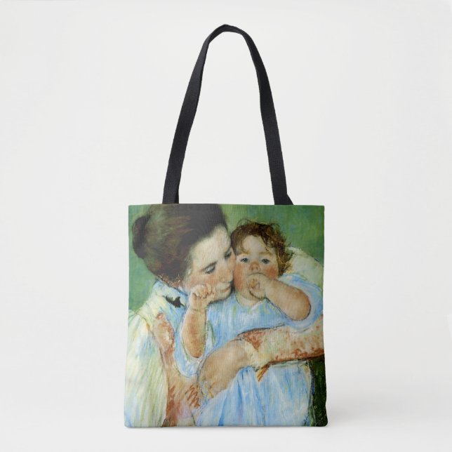 Tote Bag Mère et enfant par Mary Cassat (Devant)