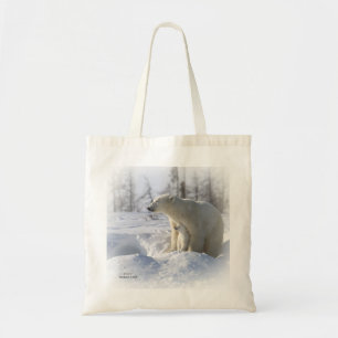 Tote Bag Mère et petit animal d'ours blanc