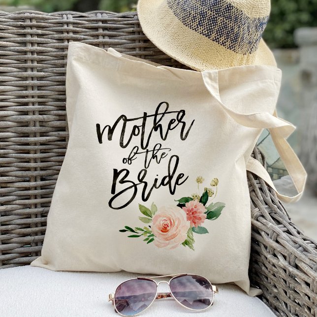Tote Bag Mère florale floue des cadeaux de femme d'honneur (Créateur téléchargé)