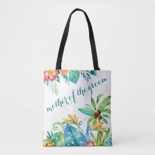 Tote Bag Mère florale tropicale de la chambre