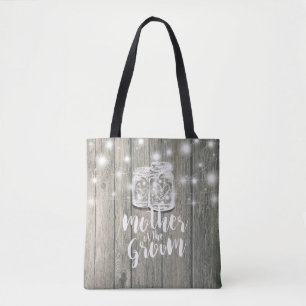 Tote Bag Mère mariage de la chambre de bois Mason Lumières