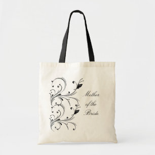Tote Bag Mère noire blanche de rouleau de papillon de la