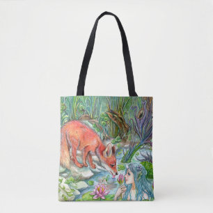 Tote Bag Mermaid et Fox