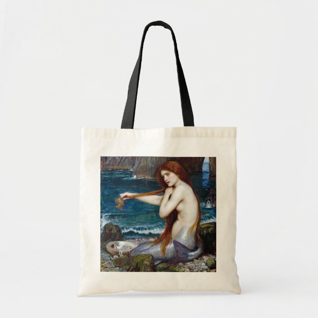 Tote Bag Mermaid, John William Waterhouse (Devant)
