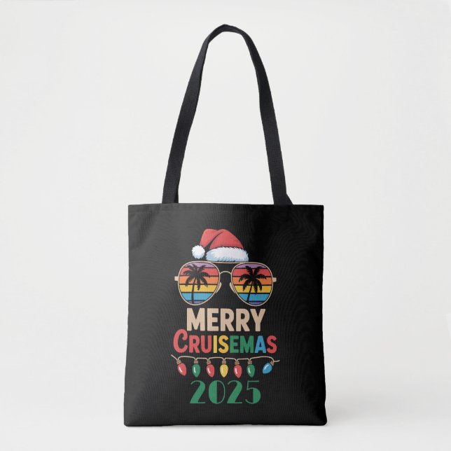 Tote Bag Merry Cruisemas 2025 Personalized Xmas Cruise (Devant)