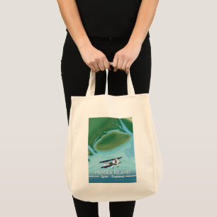 Tote Bag Mersia Island, Essex affiche de voyage de style Vi