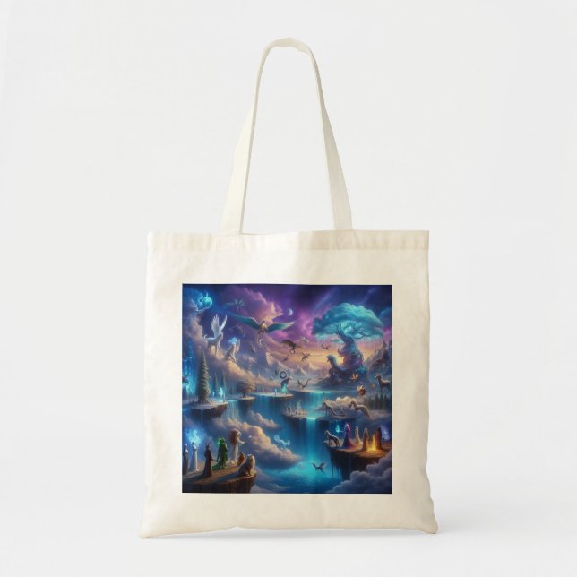 Tote Bag Merveilleux Monde Fantaisiste (Devant)