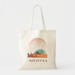 Tote Bag Merzouga ville Maroc Skyline