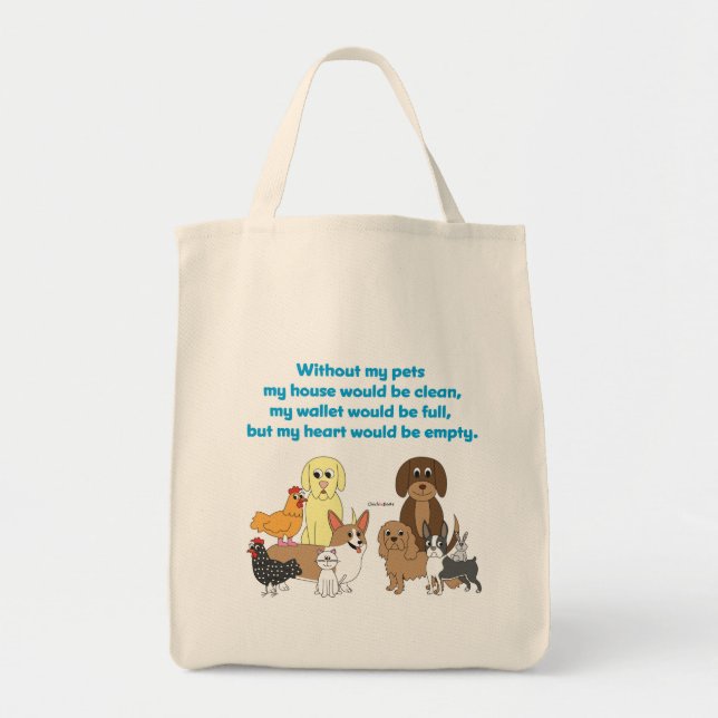 Tote Bag Mes animaux familiers (Devant)