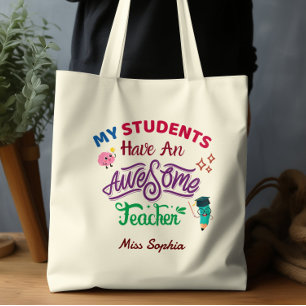 Tote Bag Mes élèves ont un professeur génial Classe adorabl