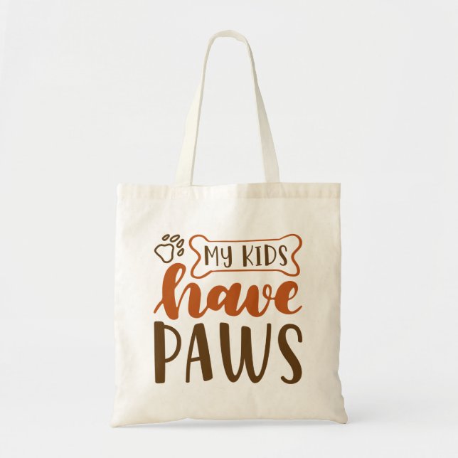 Tote Bag Mes Enfants Ont Des Patrouilles (Devant)