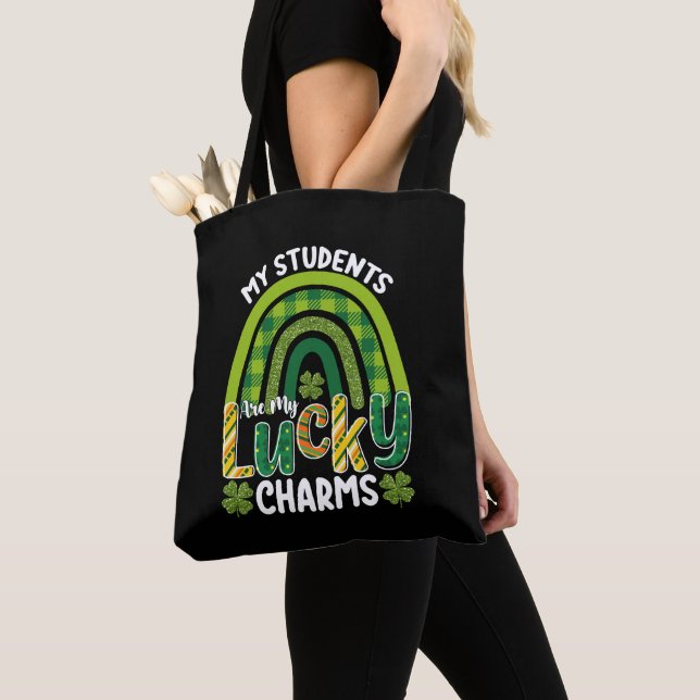 Tote Bag Mes étudiants sont mes charmes chanceux St Patrick (De près)