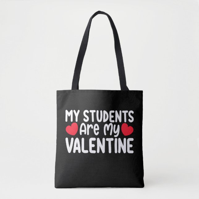 Tote Bag Mes Étudiants Sont Mon Amour Enseignant Saint Vale (Devant)
