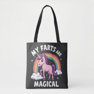 Tote Bag Mes Farts sont Magique Funny Unicorn Arc-en-ciel