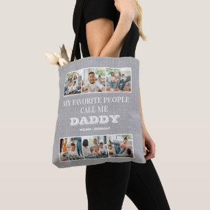 Tote Bag Mes Gens Favoris M'Appelent Fête des pères Papa
