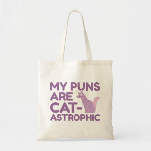 Tote Bag Mes jeux de mots sont catastrophiques