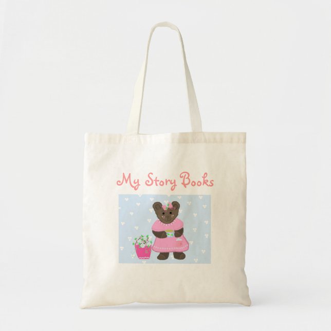 Tote Bag Mes livres d'histoires - Teddybear (Devant)
