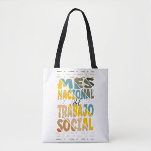 Tote Bag Mes Nacional del Trabajo Social, Travailleur socia