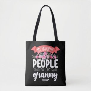 Tote Bag Mes personnes préférées m'appellent Granny Mother'