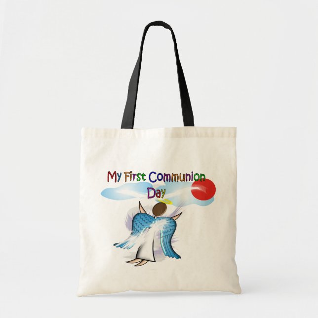 Tote Bag Mes premiers cadeaux de jour de communion (Devant)