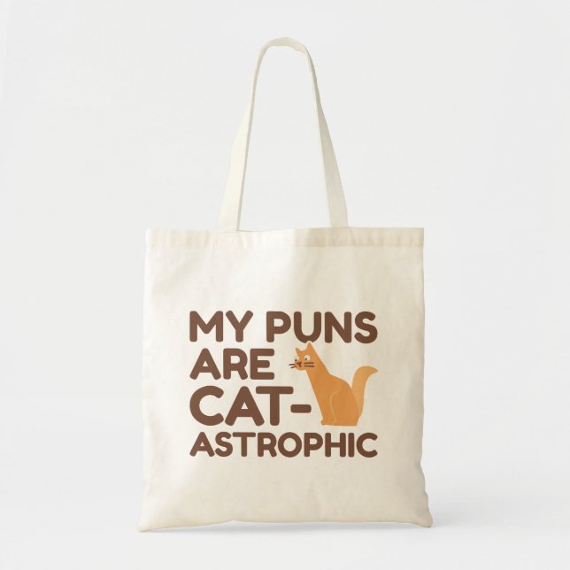 Tote Bag Mes Puns Sont Catastrophiques (Devant)