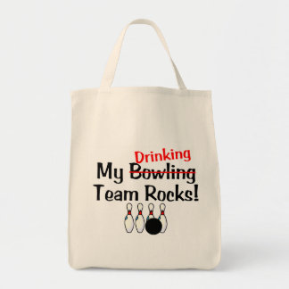 Tote Bag Mes roches d'équipe de bowling (boire)