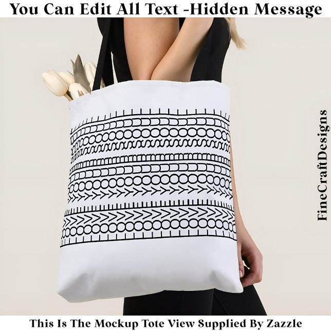 Tote Bag Message Caché Amour Pour Votre Âme, Citation Perso (Créateur téléchargé)