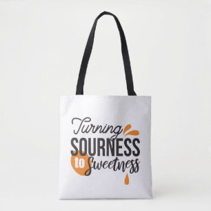 Tote Bag Message de vie positif - Transformer l'acide en su