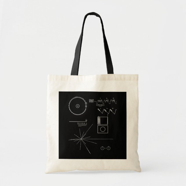 Tote Bag Message de Voyager (Devant)