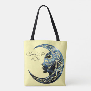 Tote Bag Message d'encouragement émotionnel Couleurs fluide