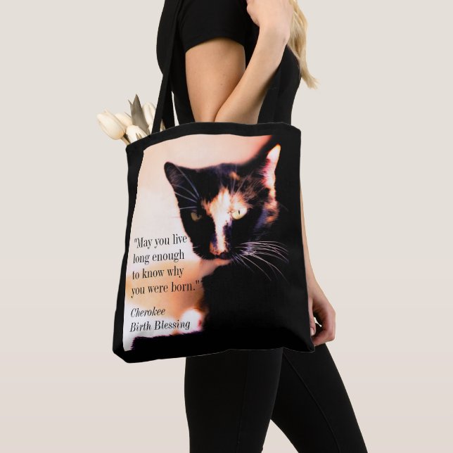 Tote Bag Messenger Cat (De près)