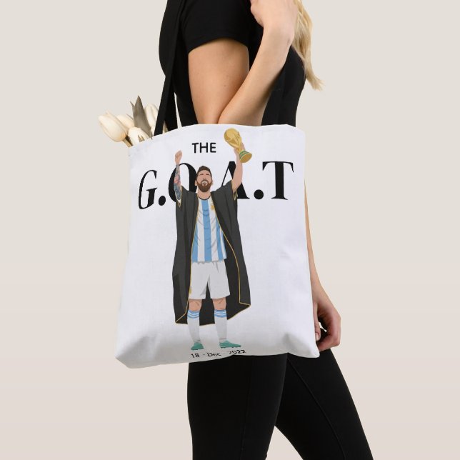 Tote Bag Messi champion du Monde  (De près)