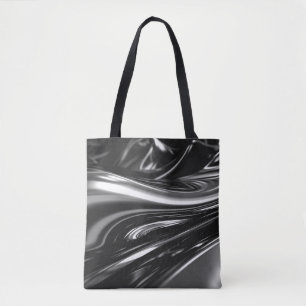 Tote Bag Métal argenté fluide